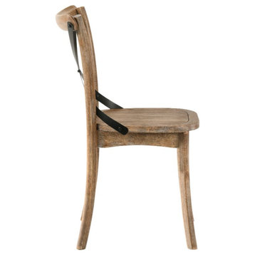 Acme Kendric Side Chair Set of 2 Rustic Oak