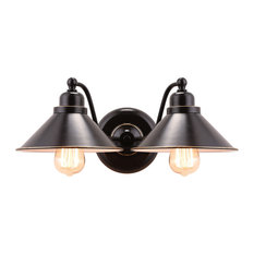 2-Light Wall Sconce, Oil Rubbed Bronze Finish