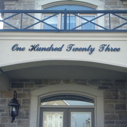 Custom Script Address Signs - House Numbers
