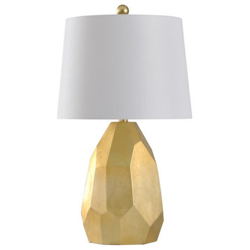 Signature 1 Light Table Lamp, Gold and Distressed Silver
