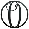 Large Monogram O Circle Door Hanger, 24 Clear Coat