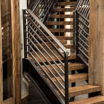 SW Bend Lodge Steel Stair System