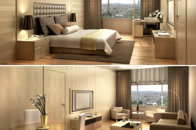 Example of a trendy home design design in Other