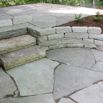 Bocce ball court & landscaping