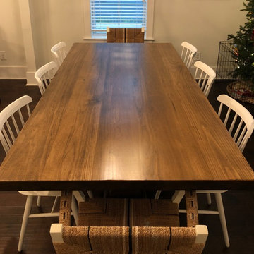 New square pedestal table