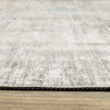 Mayson Contemporary Impressed Beige/Gray Flat Weave Area Rug, 7'8"x10'