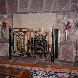 Bronze Fireplace Screen - Fireplace Screens