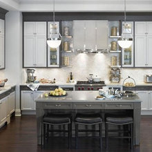 grey and white kitchen