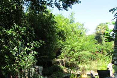 This is an example of a backyard landscaping in Charleston.