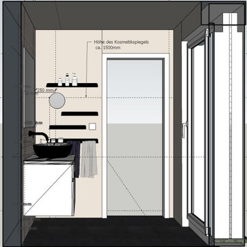Kleines Badezimmer zum Wohlfühlen