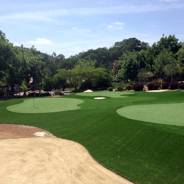 Artificial grass installation in Morgan Hill, CA.