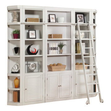 Parker House, Boca Library Wall Bookcase, Cottage White