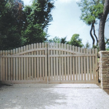 Custom Cedar Driveway Gate