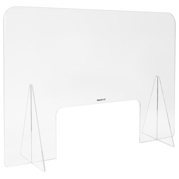 31.5" Wide Countertop Protective Sneeze Guard by Mount-It!