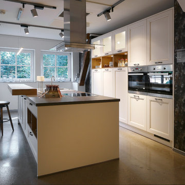 kitchen with luminous wallunits