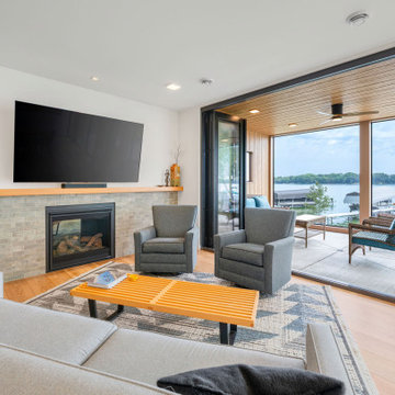 Narrow Lot Lake House