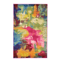 Unique Loom Multicolored Estrella Barris 3' 3 x 5' 3 Area Rug