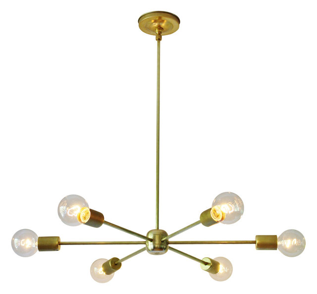 Modern Brass Chandelier Mid Century Sputnik Lighting Modern Brass Chandelier Mid Century Sputnik Lighting Fixture