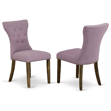 Set of 2 Gallatin Parson Chair With Dahlia Fabric