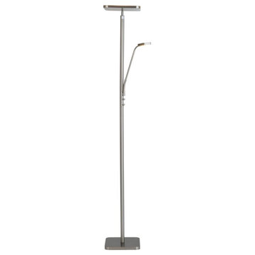 Lite Source LS-83356 Hector 2 Light 72" Tall Integrated LED Dual - Brushed