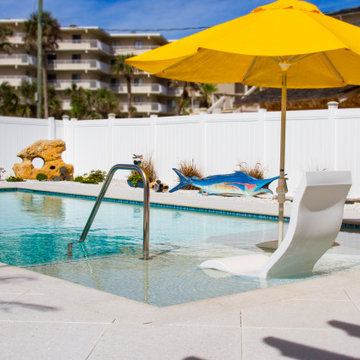 Modern Pool with Custom Pergola
