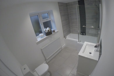 Design ideas for a contemporary bathroom in Kent.