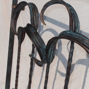 Hand Forged Wrought Iron Balconies , Wrought Iron Railings.
