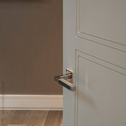 Joseph Giles CUBE & LEATHER door handle - Door Handles