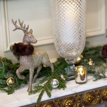Fireplace Holiday Decor Idea