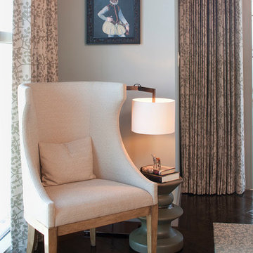 Four Seasons Penthouse Winter Sitting Area with Galbraith & Paul Drapes