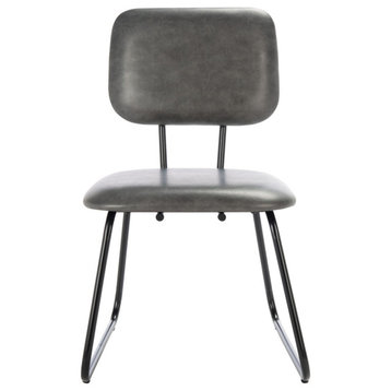 Safavieh Chavelle Side Chair, Grey/Black