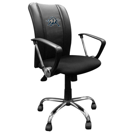 Utah State Aggies Secondary Task Chair With Arms Black Mesh Ergonomic