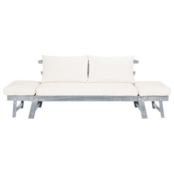 Safavieh Outdoor Tandra Modern Contemporary Daybed Ash Grey