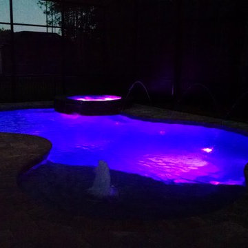 Durbin Crossing Freeform Pool with Spa