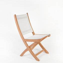 Wintons Teak Mendez Folding Chair - Outdoor Folding Chairs