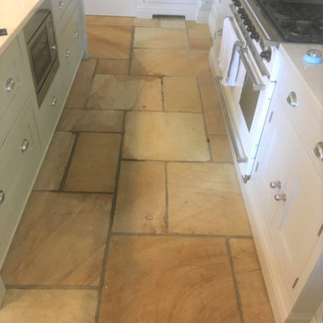 Renovating a large Sandstone Floor in Disley