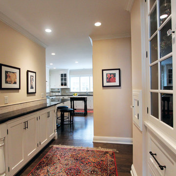 Granite Wraps Around and Joins the Kitchen with this Buffet Area