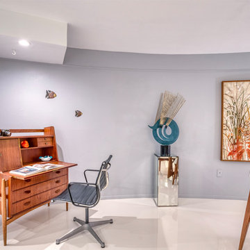 Mid-Century Home Office Nook — Sarasota Round House