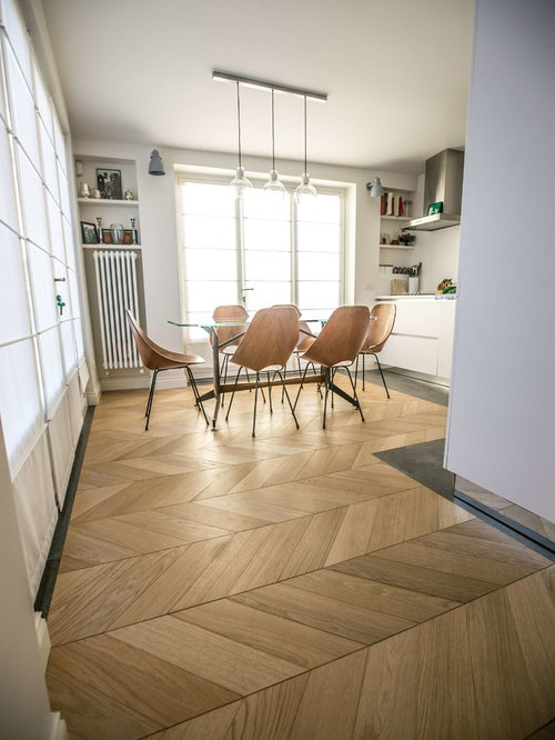 Spina francese abitazione privata milano Parquet spina francese