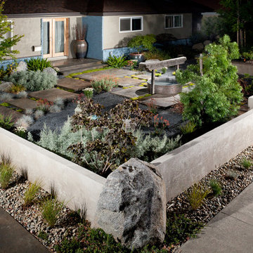 Contemporary Asian Front Yard