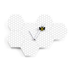 Time2Bee M2260 White Hexagon Wall Clock - Wall Clocks