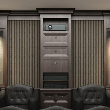 Luxe Contemporary Home Cinema in Beckenham