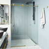 VIGO Elan E-class 56"x76" Frameless Sliding Shower Door, Matte Gold