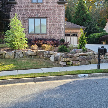 2023 New-Johns Creek-Modular wall, Boulder Wall, Flagstone, Front Fieldstone