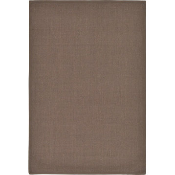 Solid/Striped Rivera 6'x9' Rectangle Mushroom Area Rug