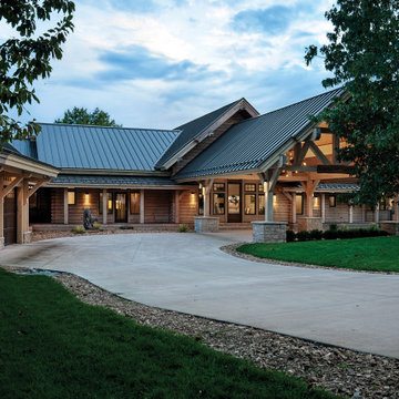 Missouri Hybrid Log & Timber Home - Stone County Residence