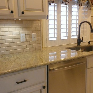 KITCHEN - Backsplash - 2" x 4" Crema Marfil Beveled Subway Tile