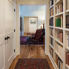 Hallway bookshelves