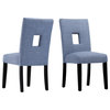 Chandler Keyhole Back Dining Chair, Set of 2, Blue