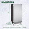 Studio Series 15" Stainless Steel Undercounter Ice Maker, Touch Controls